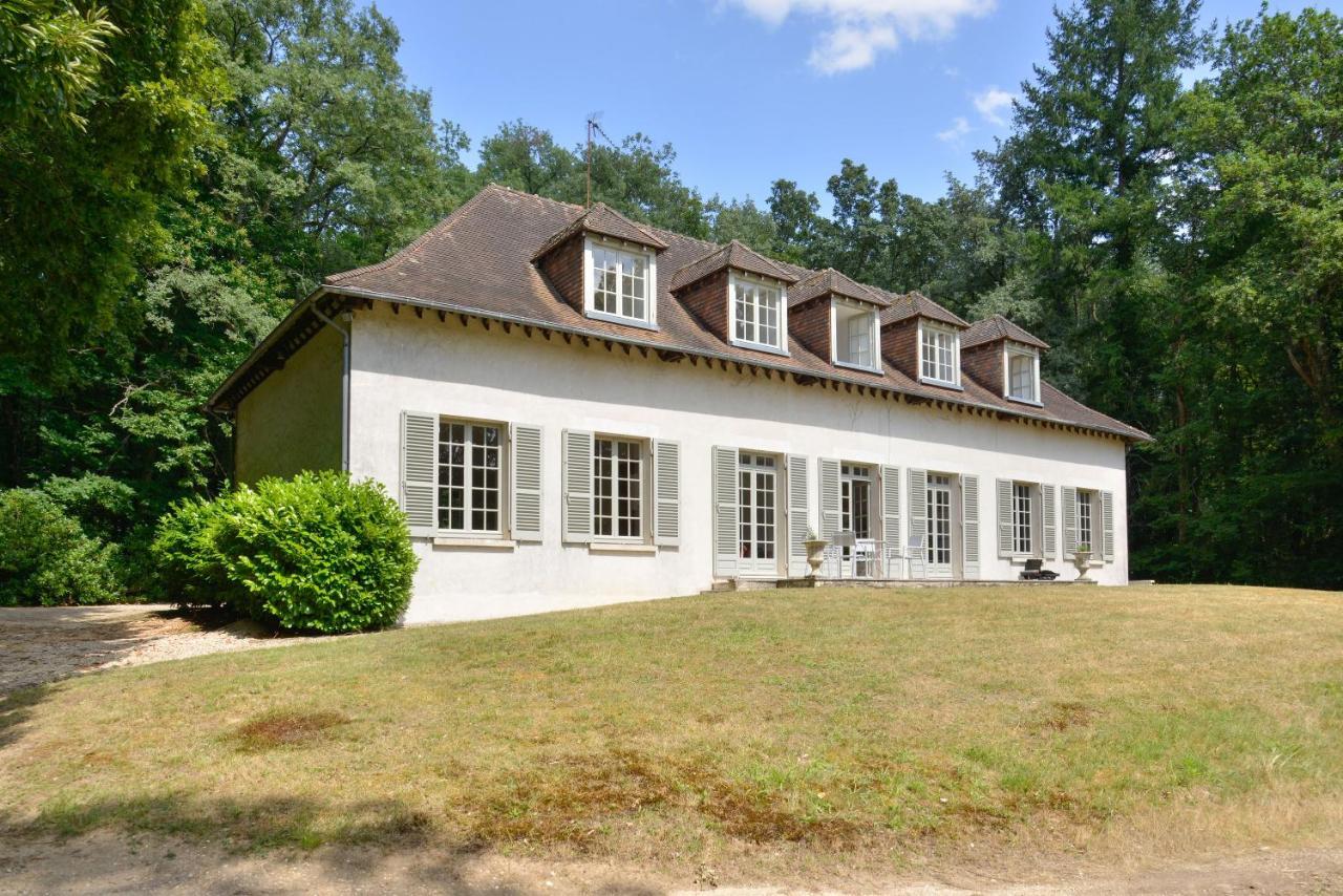 La Genetiere - Grande Maison Avec Etang En Sologne Mery-es-Bois Bagian luar foto